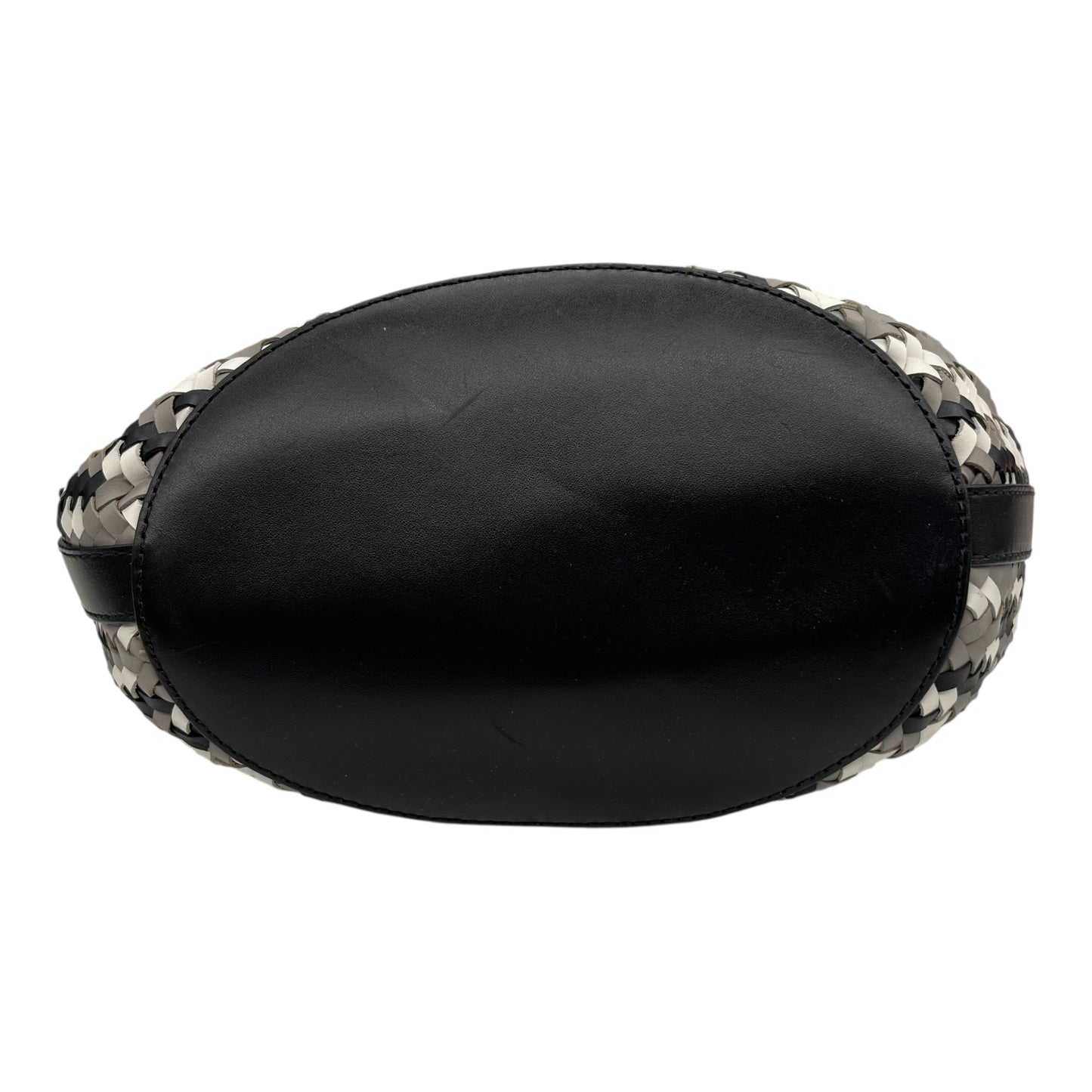 Crossbody Designer By Michael Kors In Black & Cream, Size:Medium