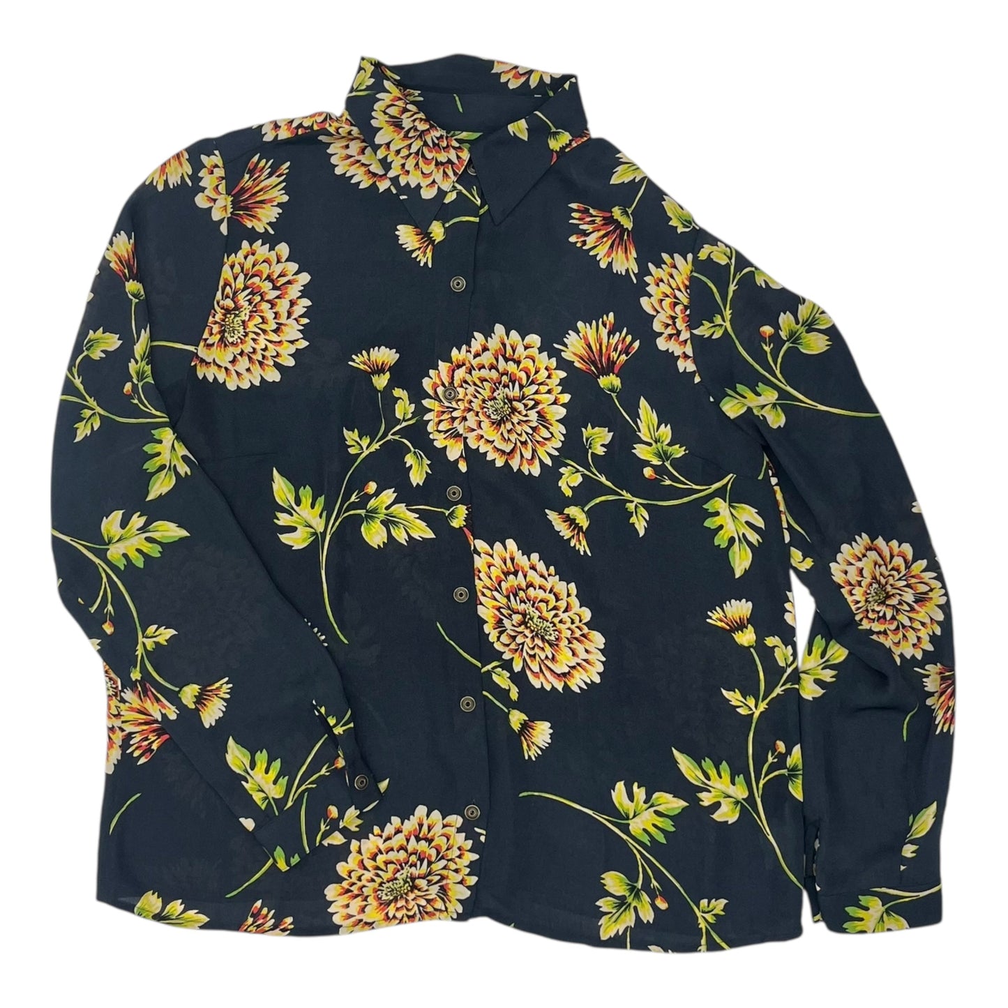 Blouse Ls By Cabi In Blue, Size:M