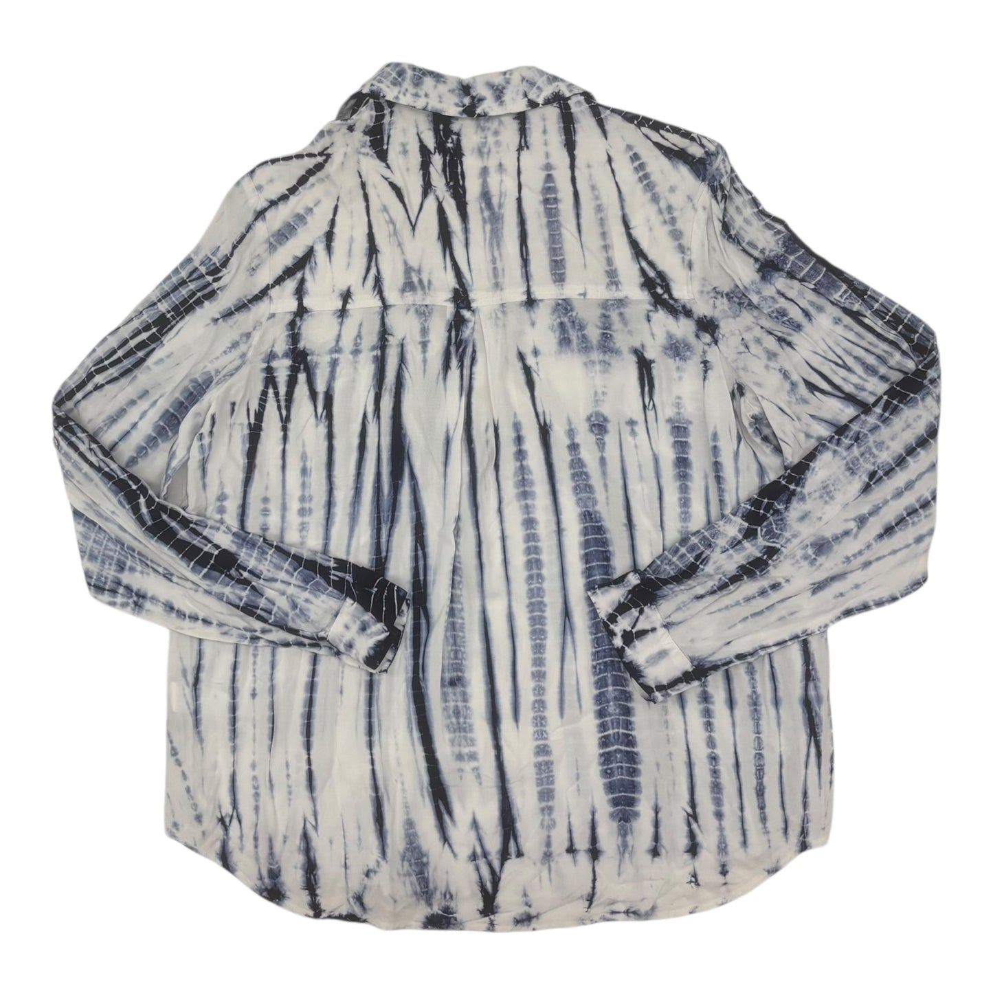 BLOUSE LS by    CLOTHES MENTOR In TIE DYE PRINT, Size: S