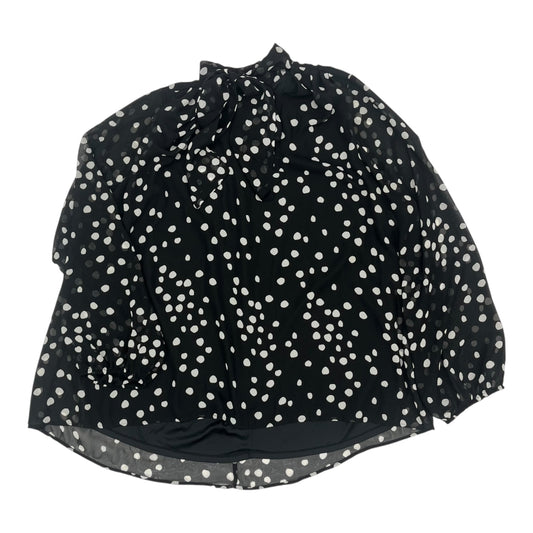Blouse Ls By Lane Bryant In Polkadot Pattern, Size:3X