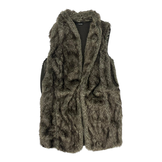 Vest Faux Fur & Sherpa By Maurices In Brown, Size:L