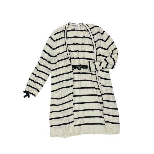 Cardigan By Talbots In Black & Cream, Size:1X