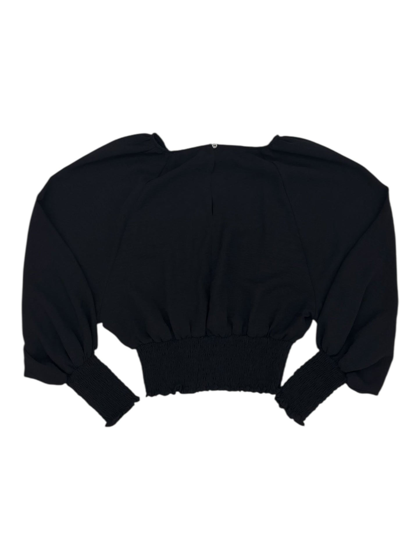 Blouse Ls By She + Sky In Black, Size:M