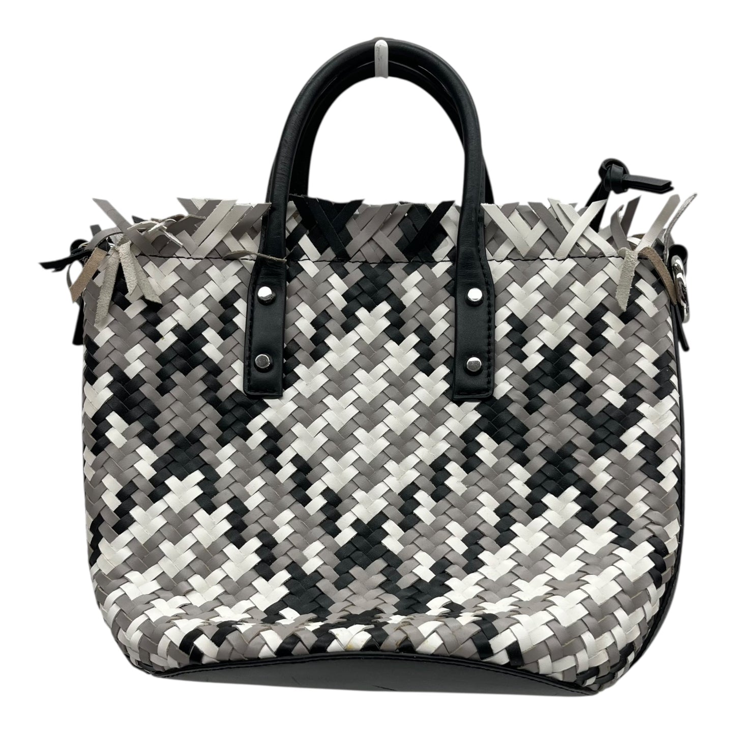 Crossbody Designer By Michael Kors In Black & Cream, Size:Medium