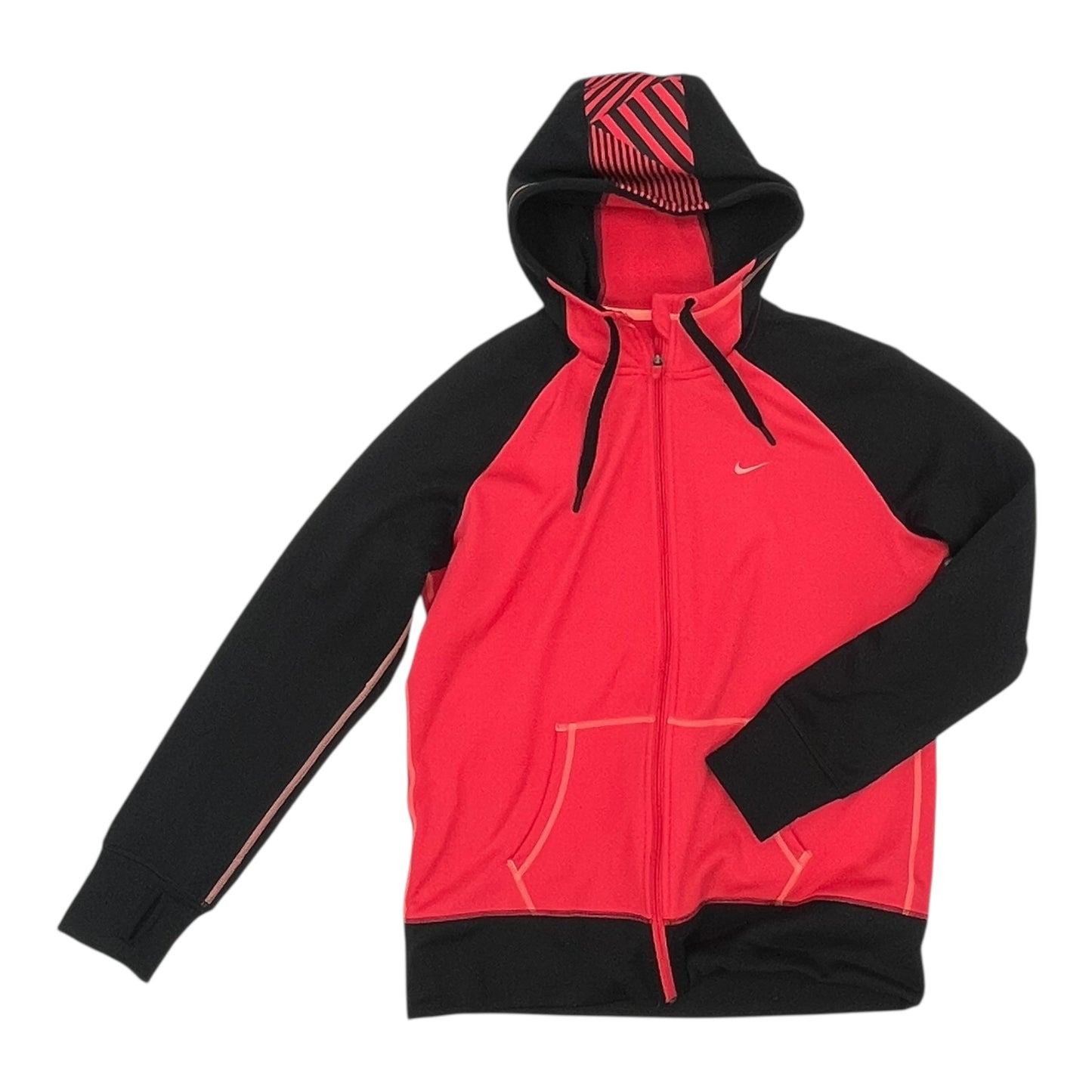 Athletic Jacket By Nike Apparel In Black & Red, Size:Xl