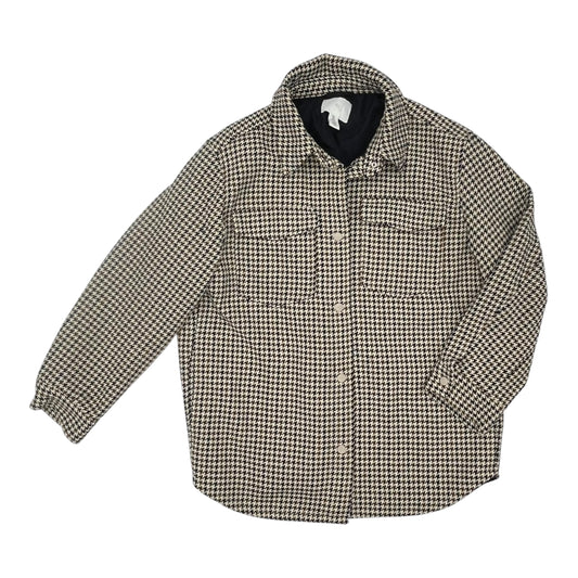 Jacket Shirt By H&M In Brown, Size:L