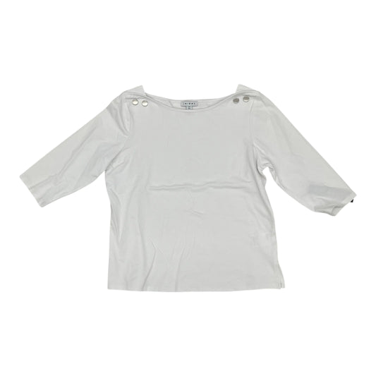 Top 3/4 Sleeve By Tribal In White, Size:Sp
