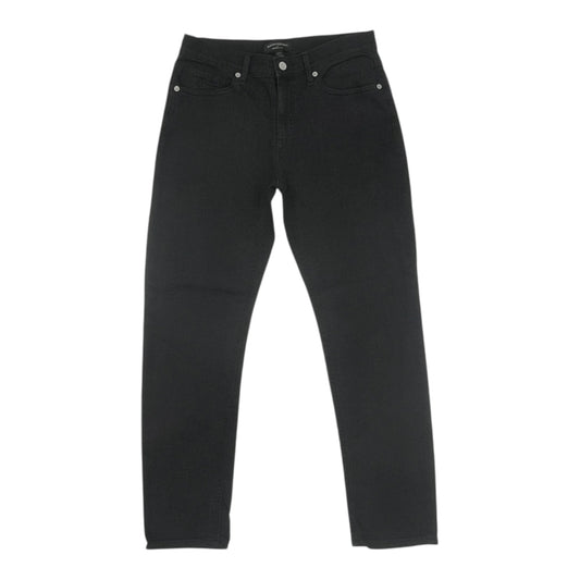 Jeans Skinny By Banana Republic In Black Denim, Size:4