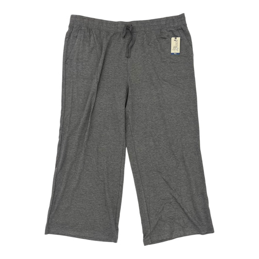 Pants Lounge By Terra & Sky In Grey, Size:3X