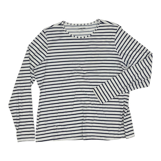 Top Ls By Lands End In Blue & White, Size:Xl