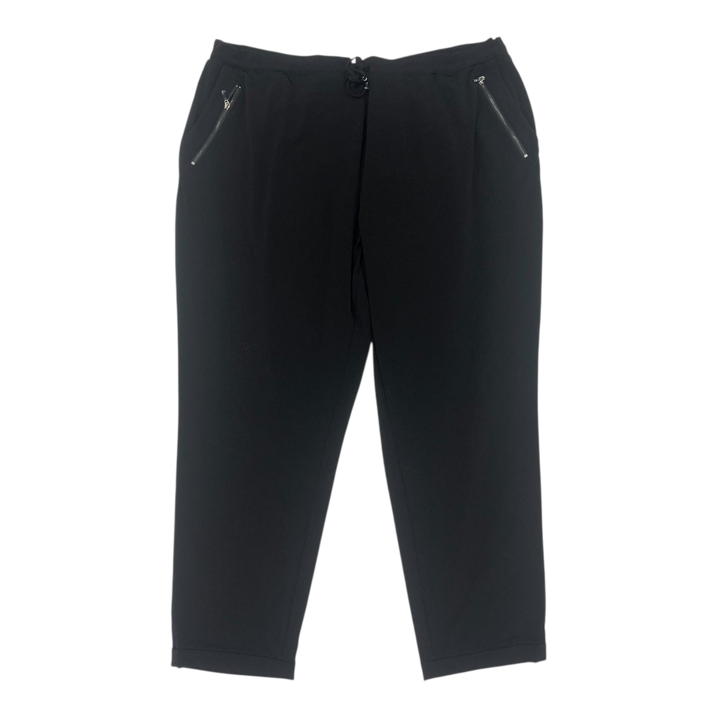 Pants Joggers By Susan Graver In Black, Size:2X