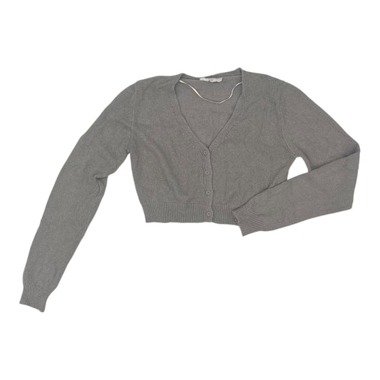 Sweater Cardigan By Double Zero In Grey, Size:S