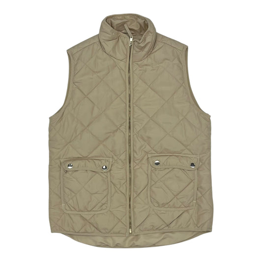 Vest Puffer & Quilted By Thread And Supply In Tan, Size:M