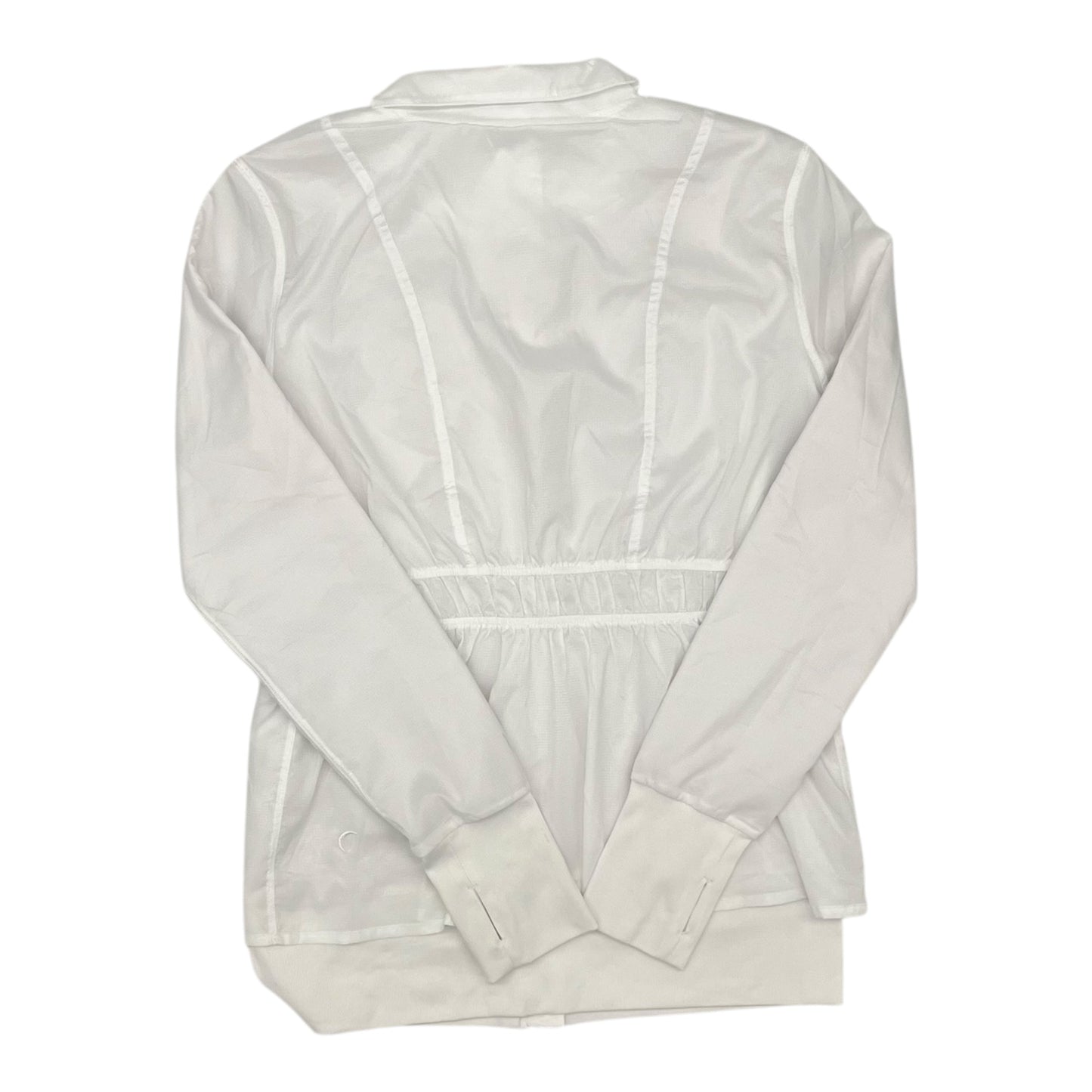 Athletic Jacket By Zyia In White, Size:M