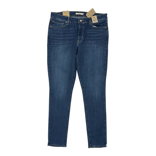 Jeans Skinny By Levis In Blue Denim, Size:14