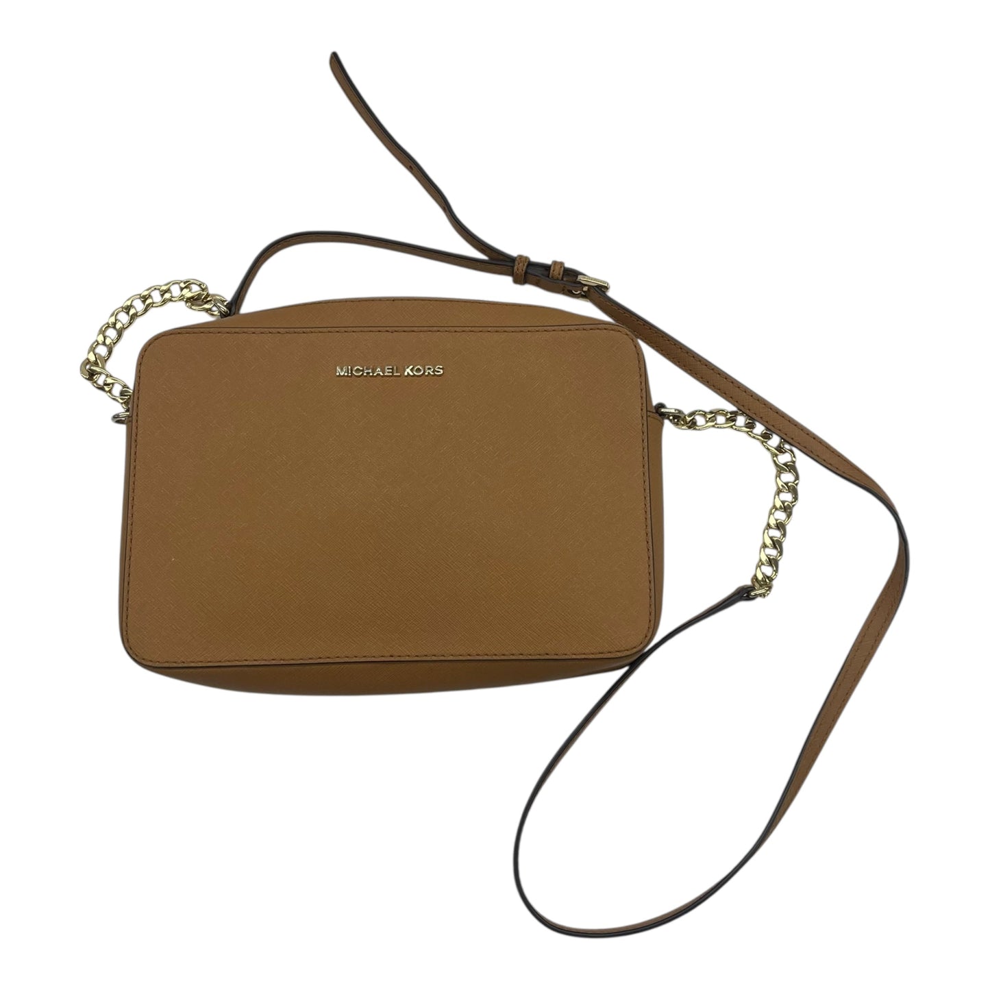 Crossbody Designer By Michael Kors In Brown, Size:Medium