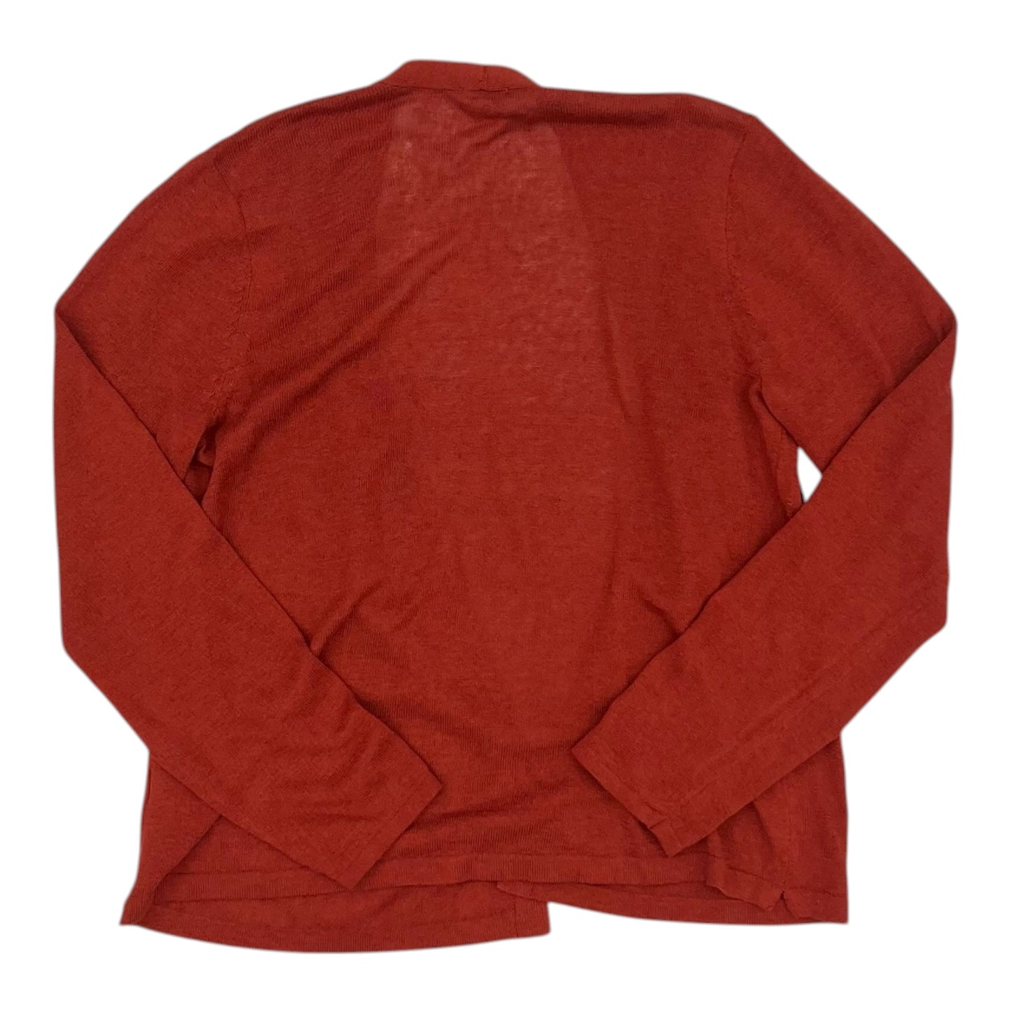 Sweater Cardigan By J. Jill In Orange, Size:M