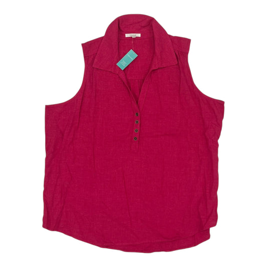 Blouse Ss By Maurices In Pink, Size:Xxl