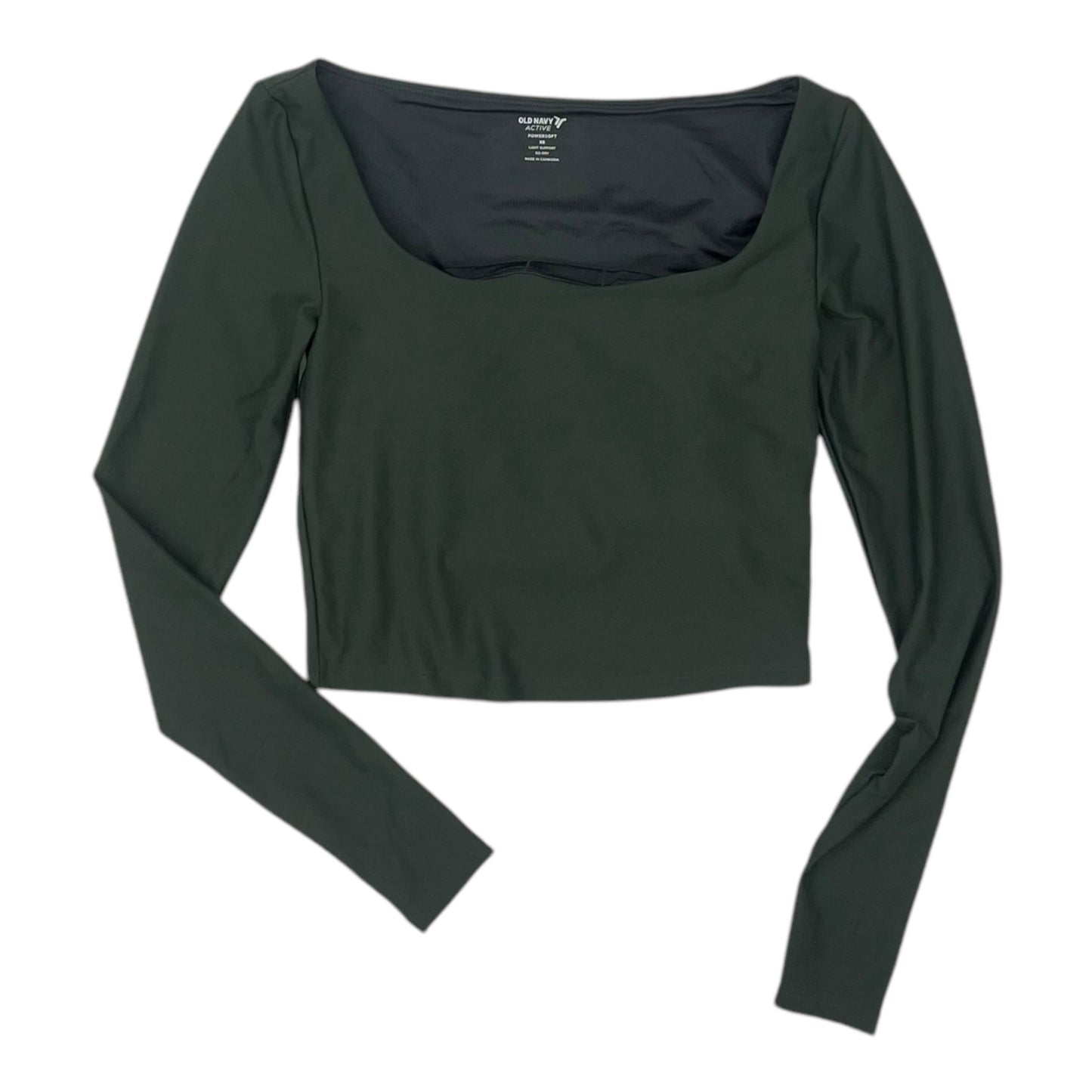 Athletic Top Ls Crewneck By Old Navy In Green, Size:Xs