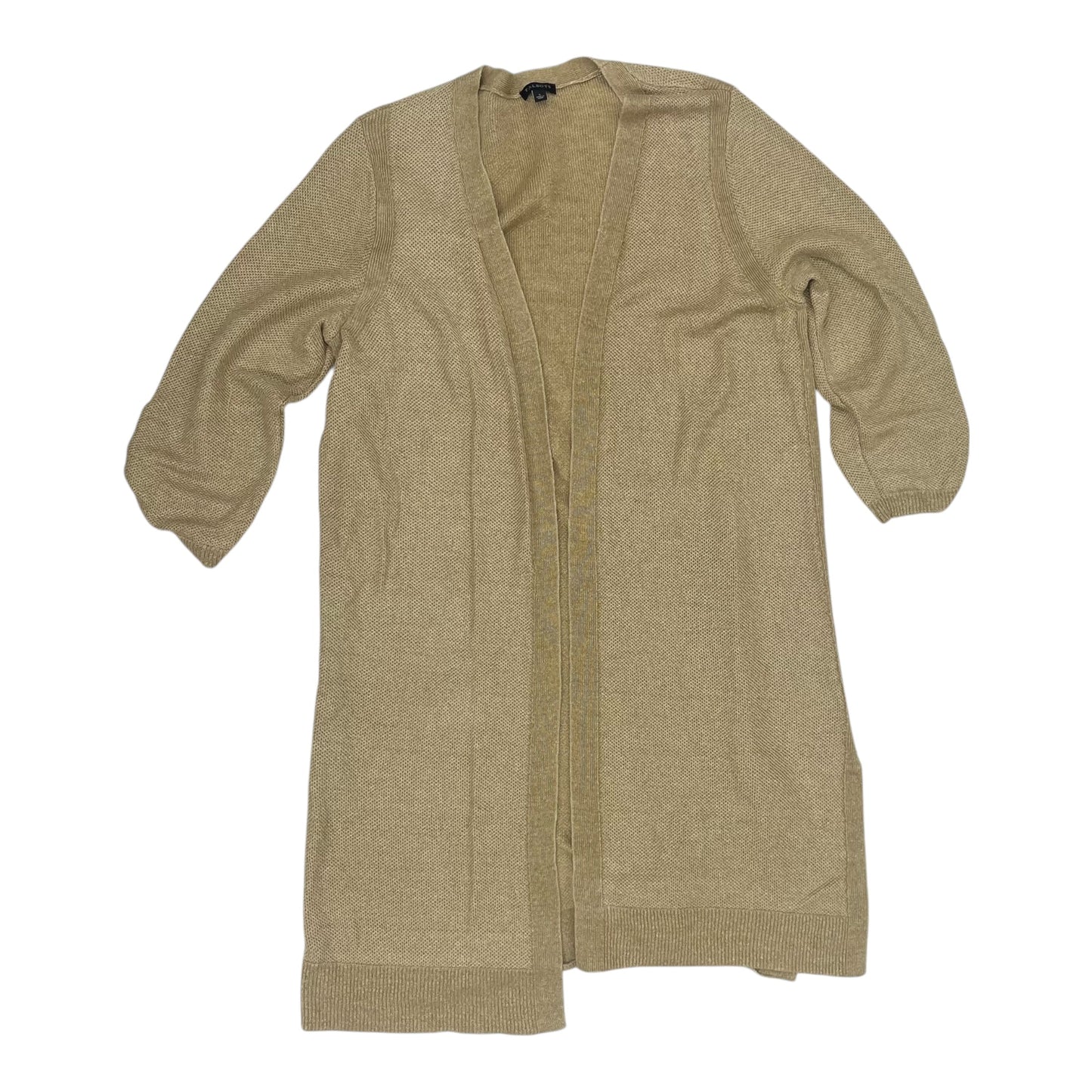 Cardigan By Talbots In Tan, Size:L
