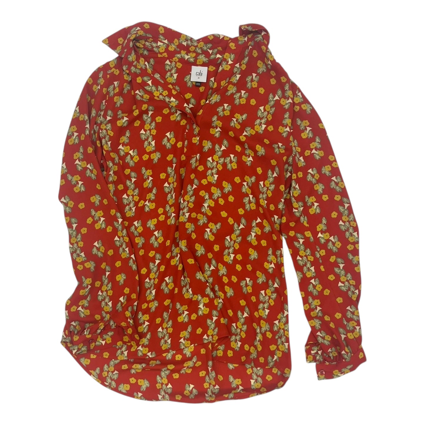 Blouse Ls By Cabi In Orange, Size:M