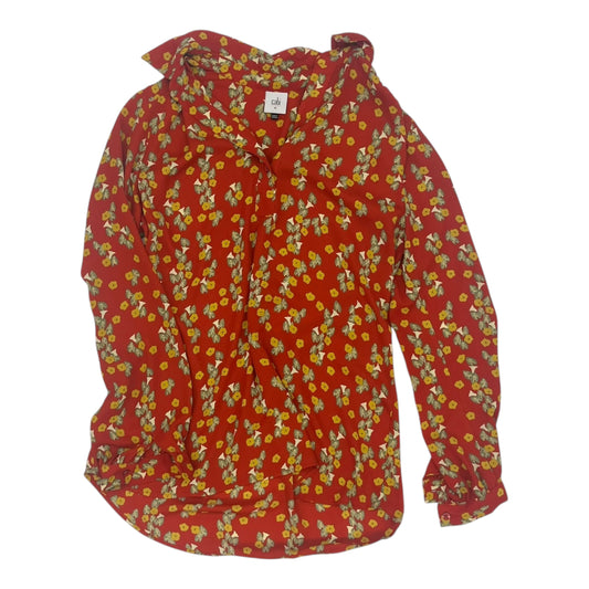 Blouse Ls By Cabi In Orange, Size:M