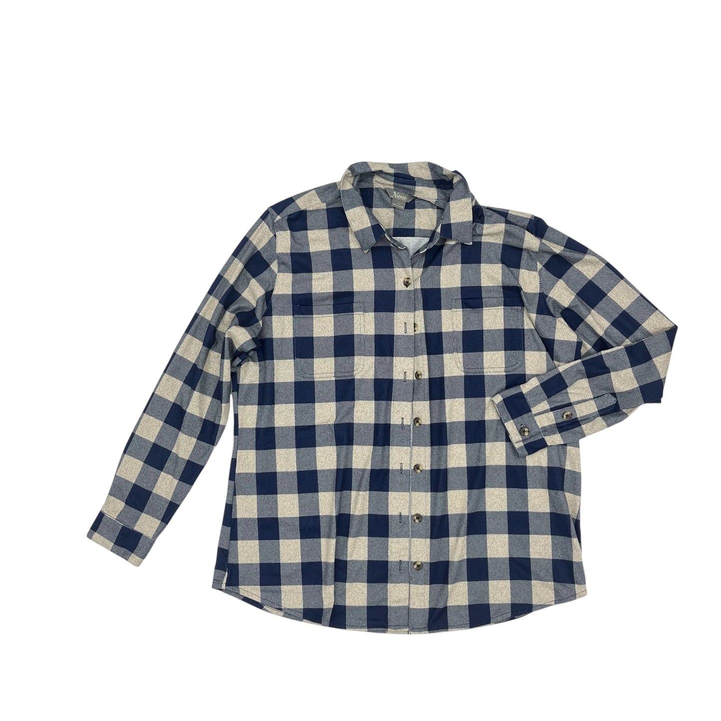 Top Ls By Natural Reflections In Blue & Brown, Size:1X