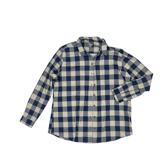 Top Ls By Natural Reflections In Blue & Brown, Size:1X