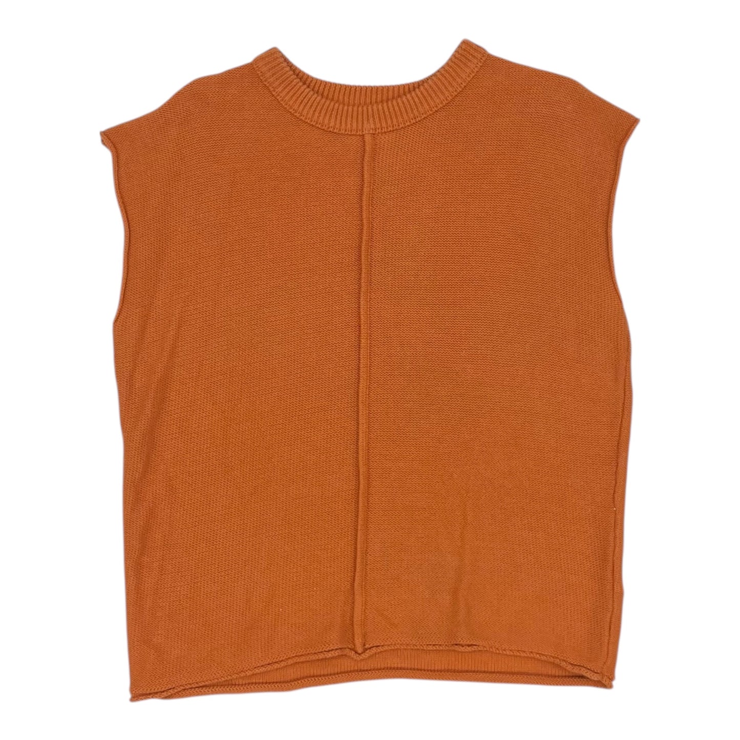 Vest Sweater By Clothes Mentor In Orange, Size:L