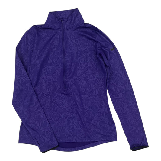 Athletic Jacket By Nike In Purple, Size:L