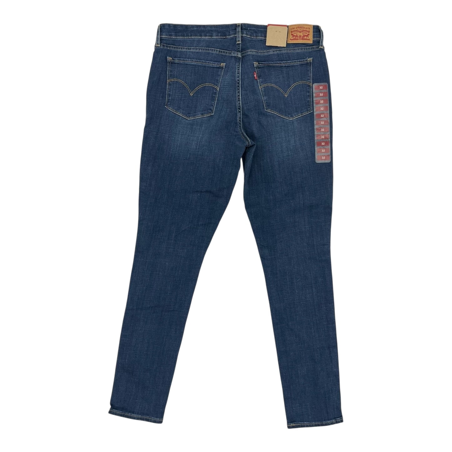 Jeans Skinny By Levis In Blue Denim, Size:14