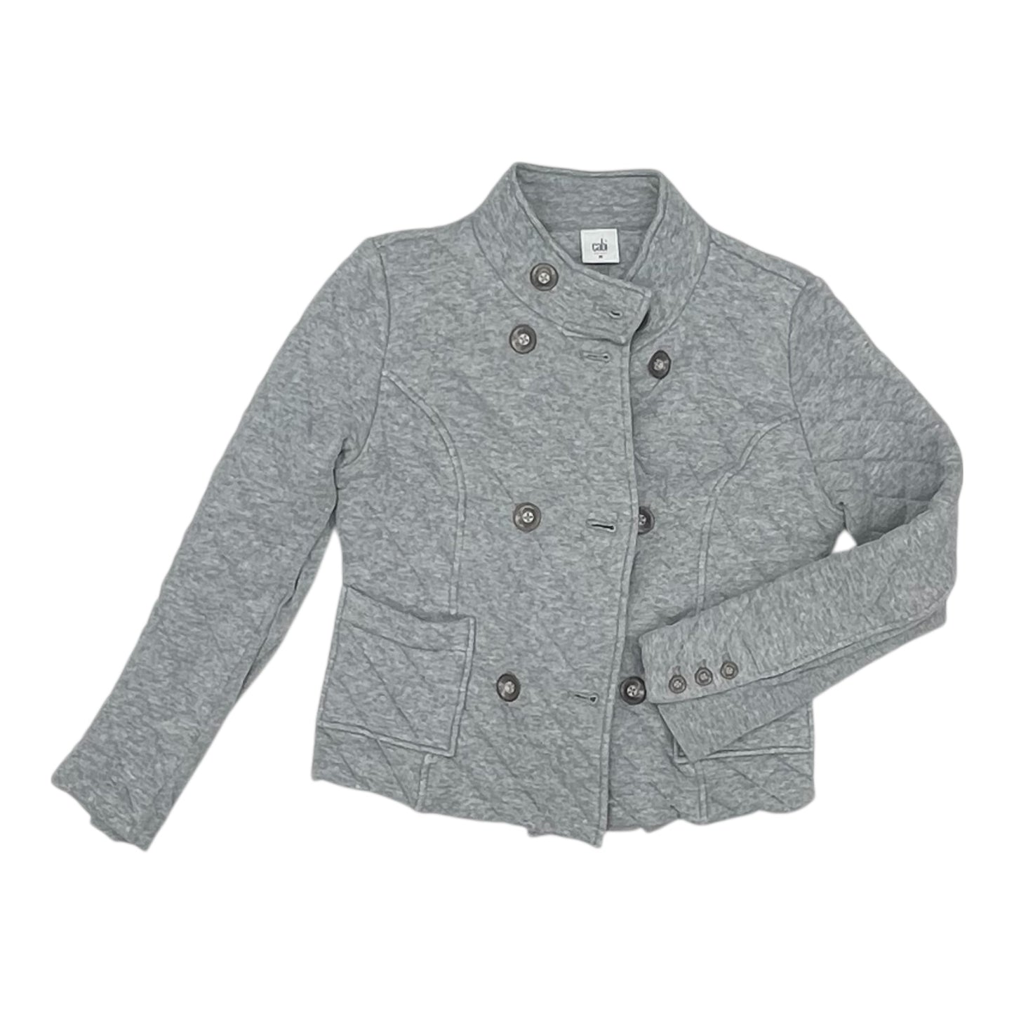 Jacket Puffer & Quilted By Cabi In Grey, Size:M