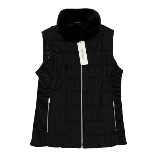 Vest Puffer & Quilted By Calvin Klein In Black, Size:M