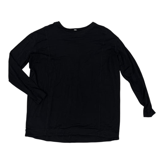 Athletic Top Ls Crewneck By Lululemon In Black, Size:Xl