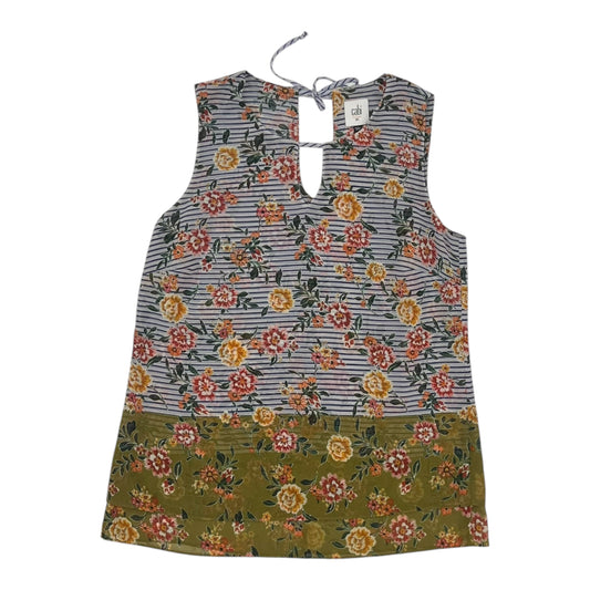 Blouse Sleeveless By Cabi In Pink & Red, Size:M