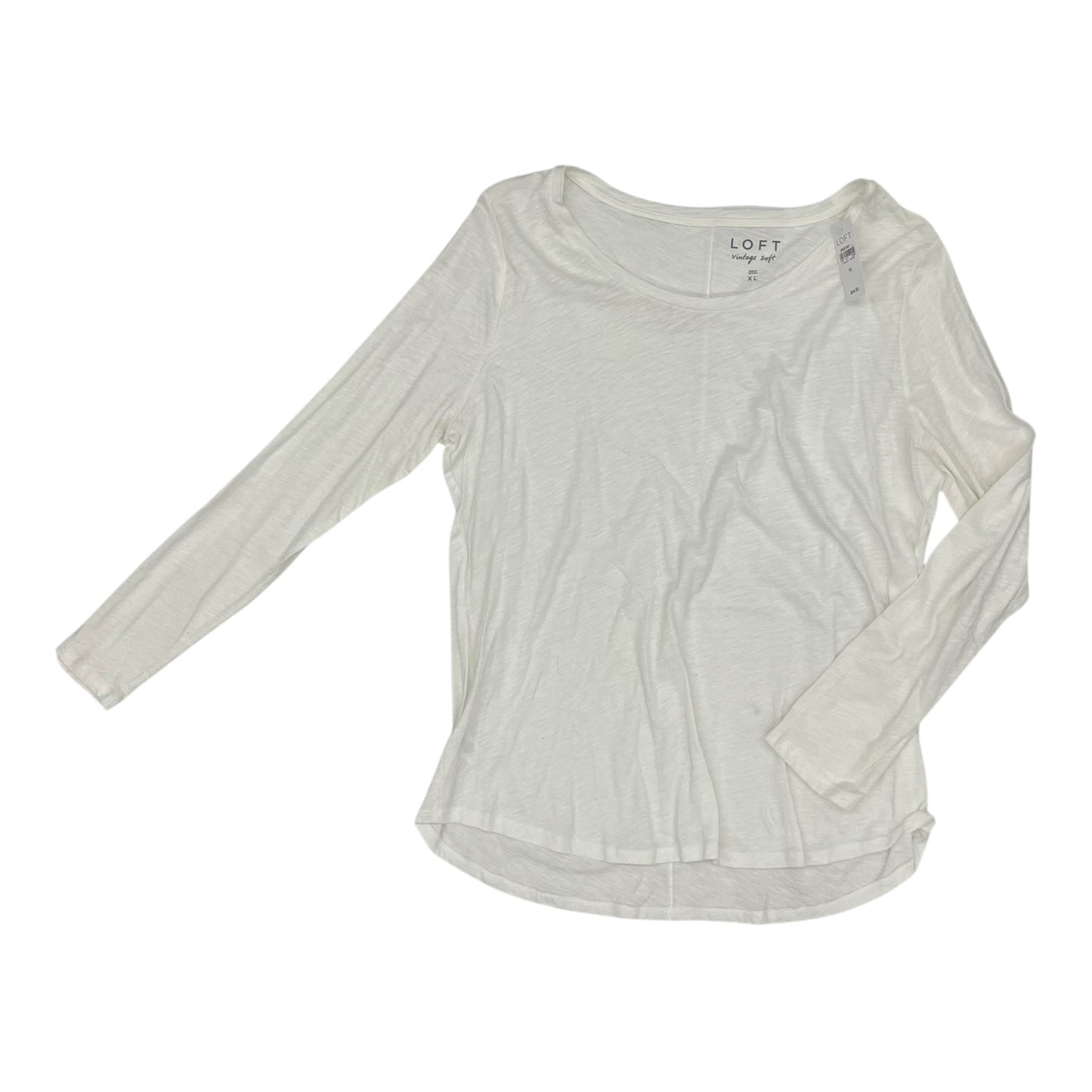 Top Ls Basic By Loft In White, Size:Xl