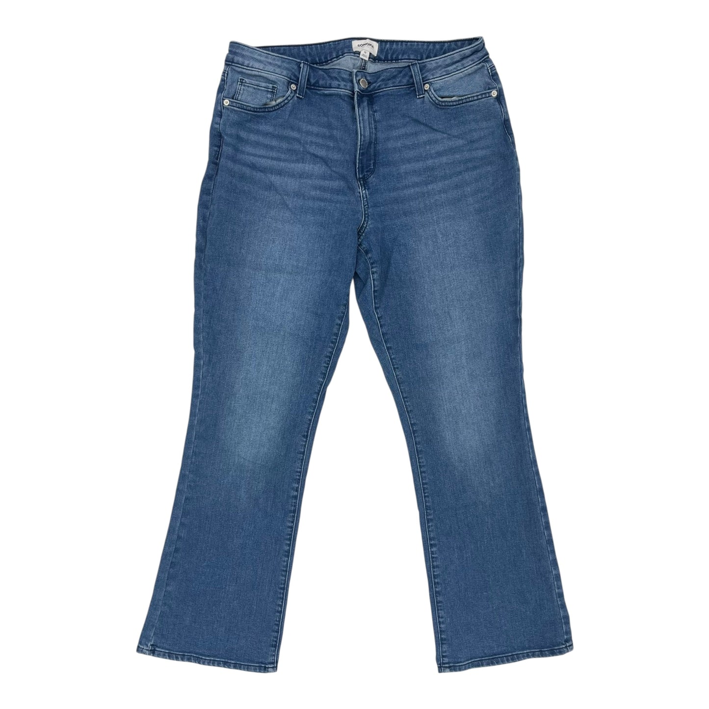 Jeans Boot Cut By Sonoma In Blue Denim, Size:18
