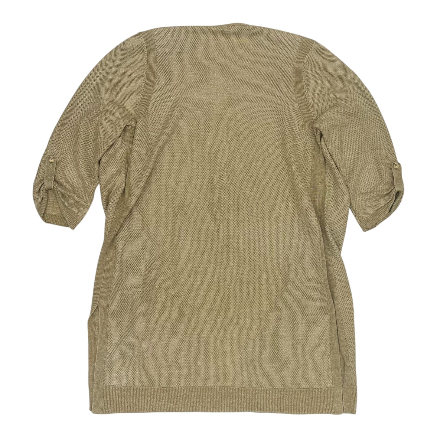 Cardigan By Talbots In Tan, Size:L