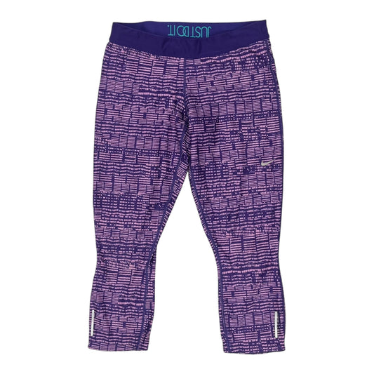 Athletic Leggings Capris By Nike Apparel In Purple, Size:L