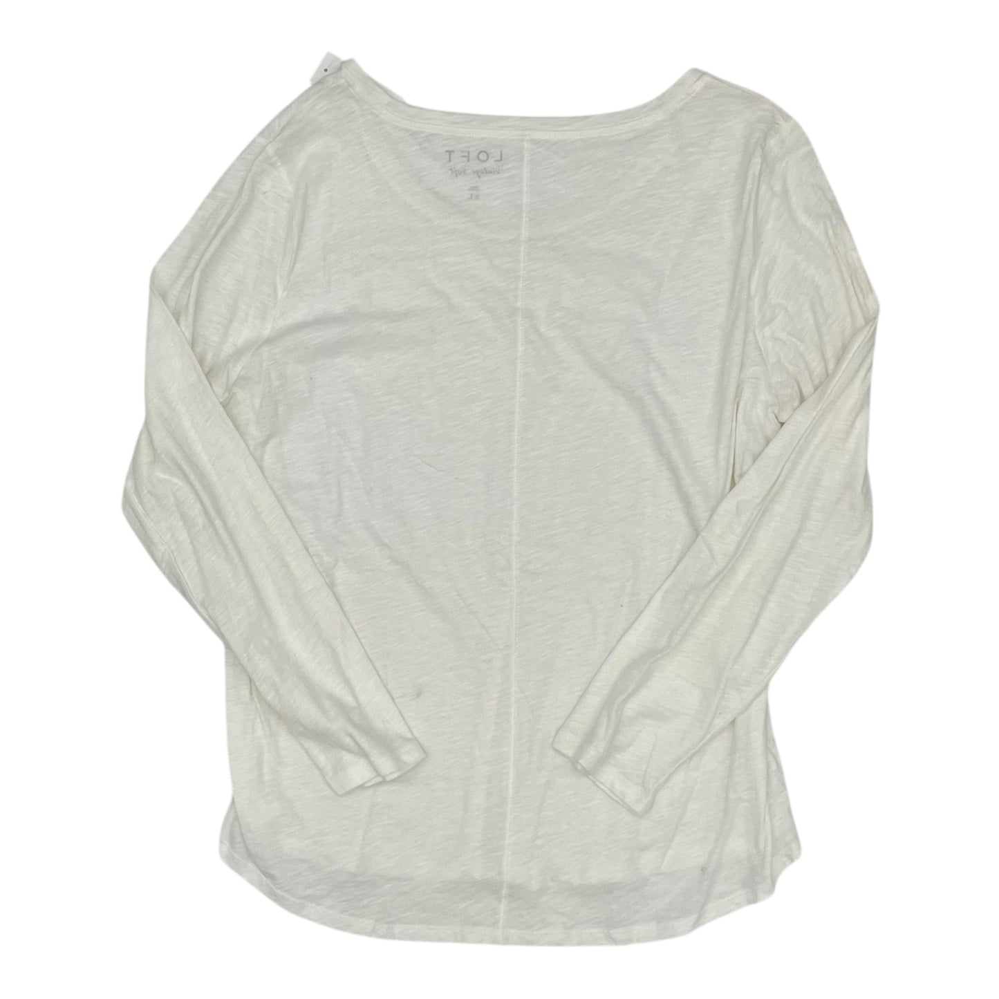 Top Ls Basic By Loft In White, Size:Xl