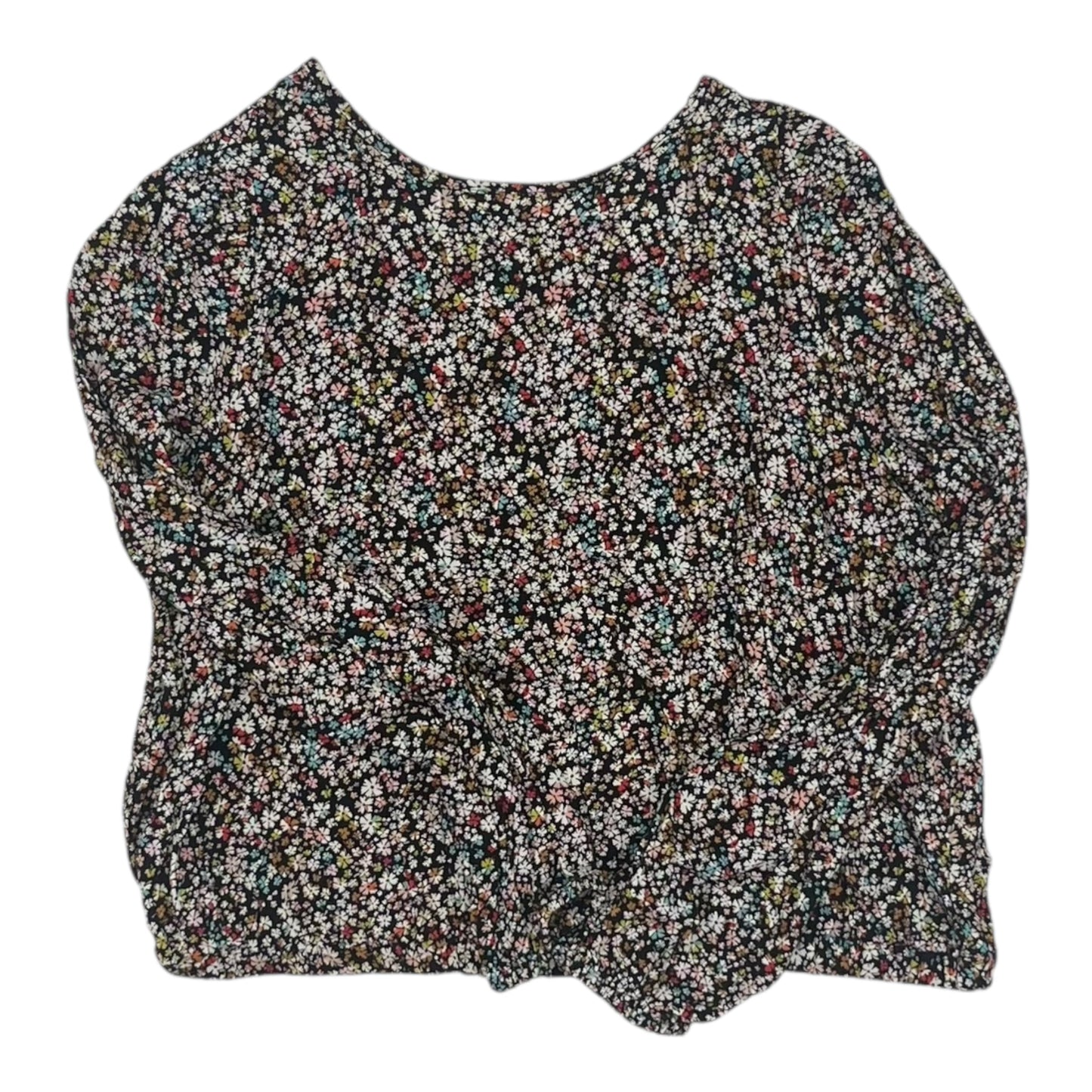 Blouse Ls By Loft In Floral Print, Size:Mp