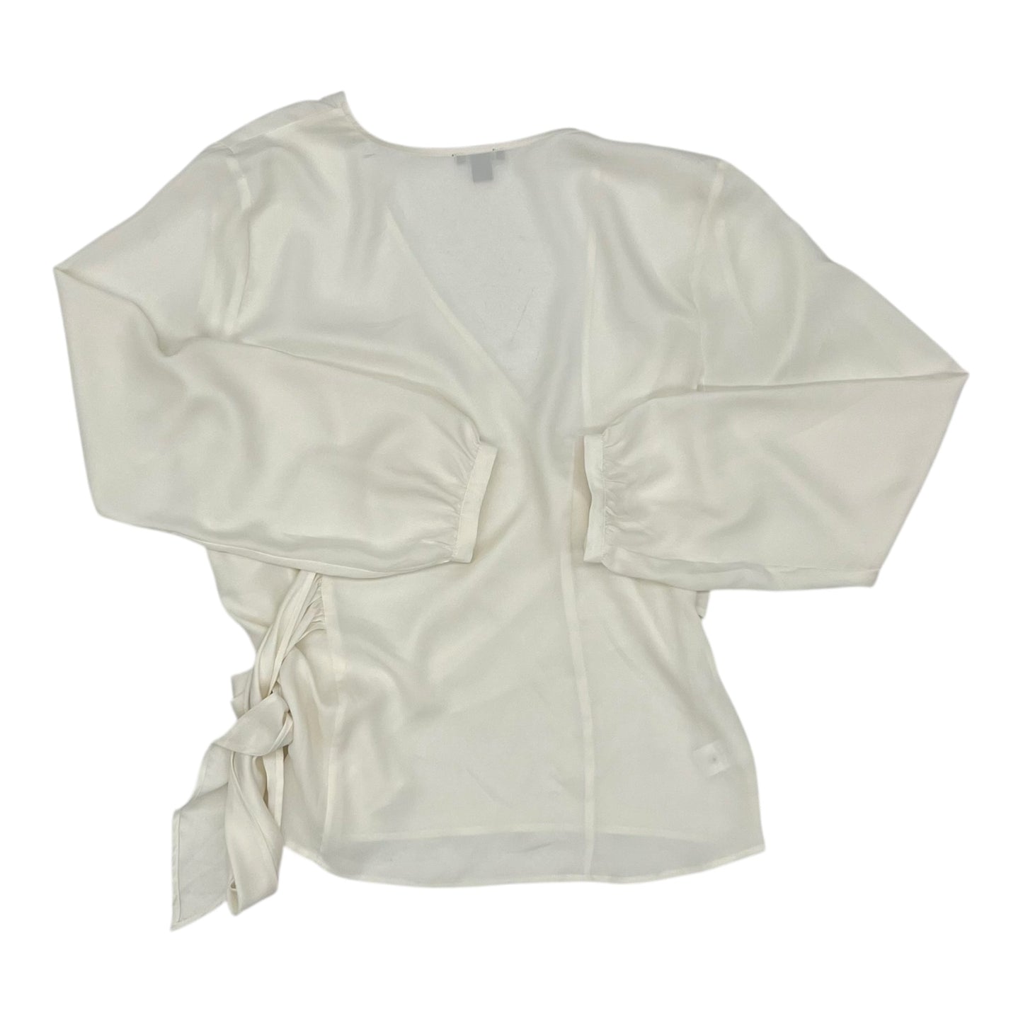 Blouse Ls By Ann Taylor In Cream, Size:M