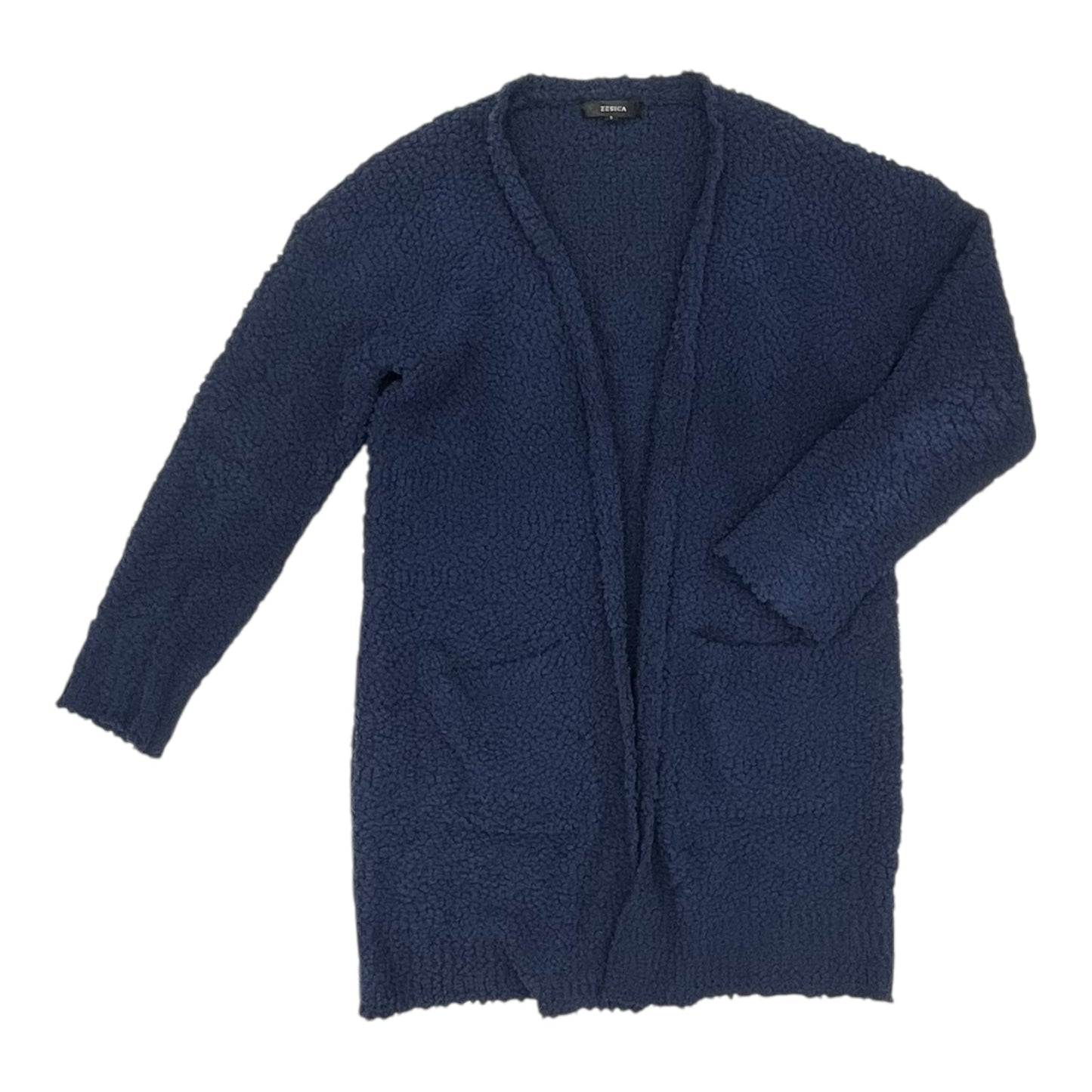 Sweater Cardigan By Zesica In Navy, Size:L