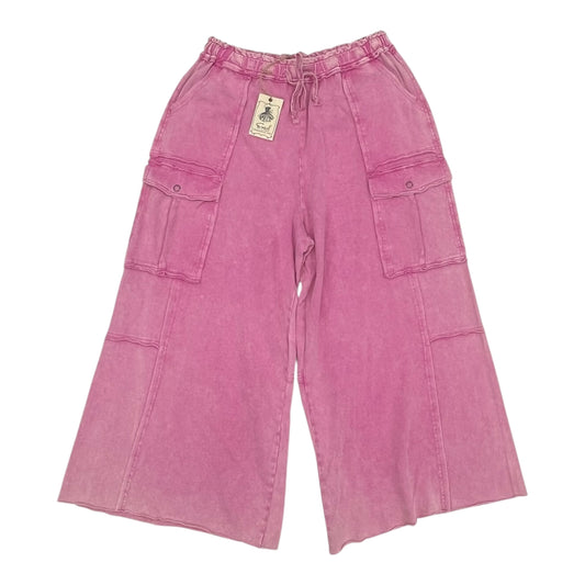 Pants Wide Leg By Easel In Pink, Size:L