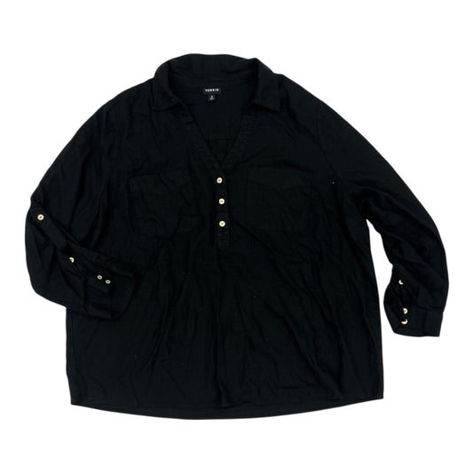 Blouse Ls By Torrid In Black, Size:2X