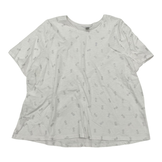 Top Ss By Cj Banks In White, Size:3X