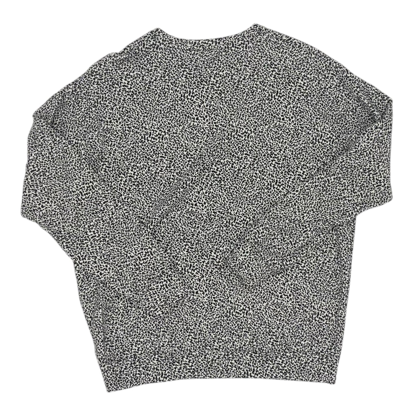 Athletic Top Ls Crewneck By Athleta In Black & White, Size:Xs