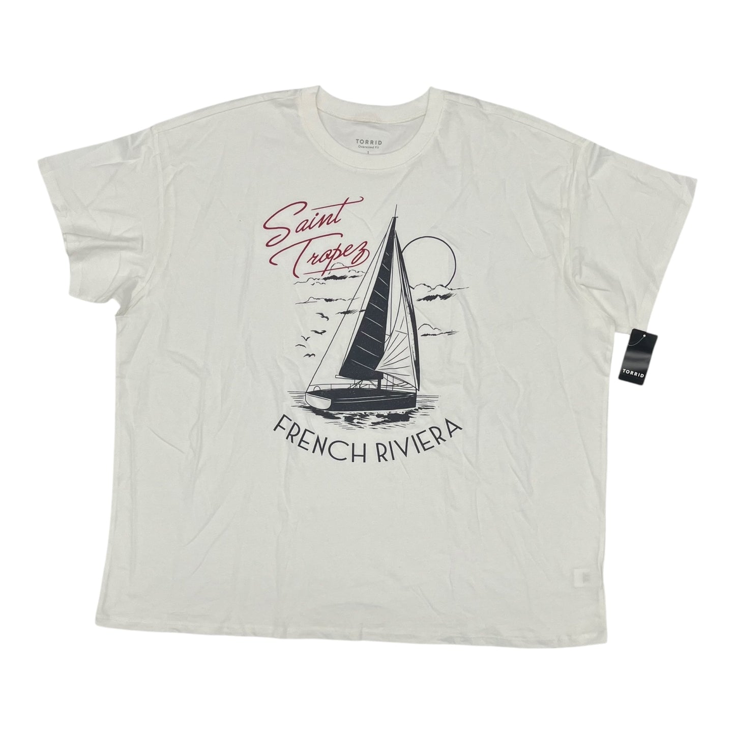 TOP SS BASIC by TORRID In WHITE, Size: 1X