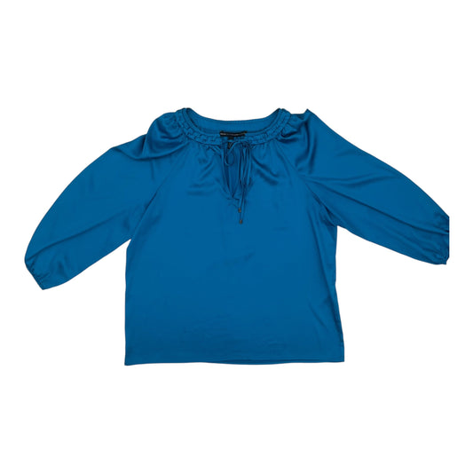 BLOUSE 3/4 SLEEVE by WHITE HOUSE BLACK MARKET in BLUE, Size:M