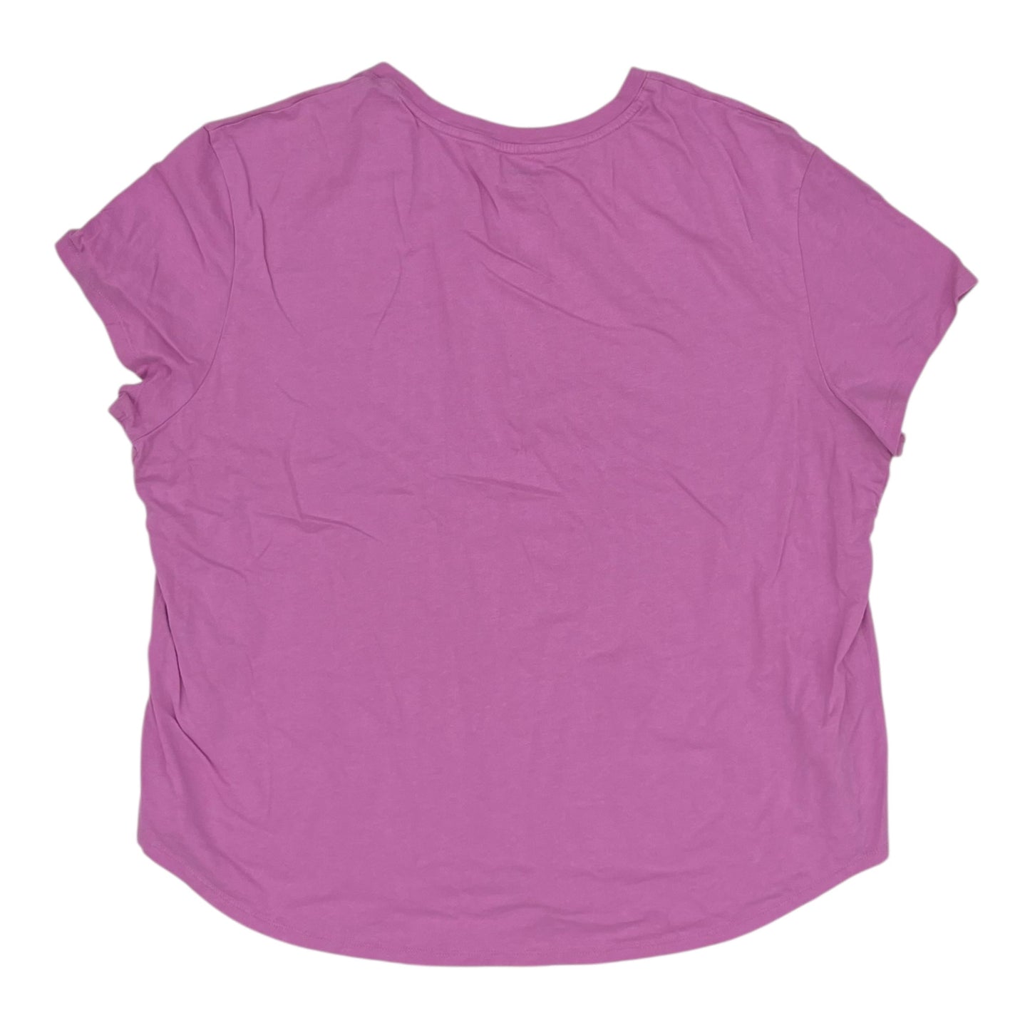Athletic Top Ss By Reebok In Pink, Size:Xxl